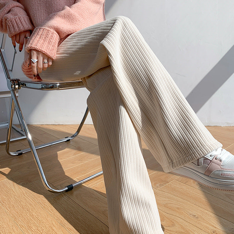 Casual Loose Trousers Drape Floor Mopping Pants