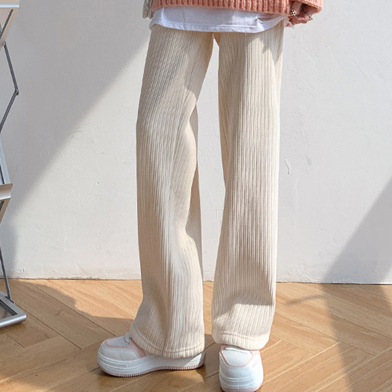 Casual Loose Trousers Drape Floor Mopping Pants