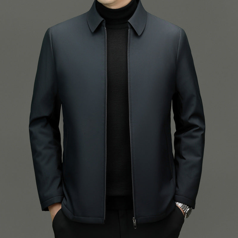 Middle-aged Father Business Casual Pure Color Cotton Clothing Tide