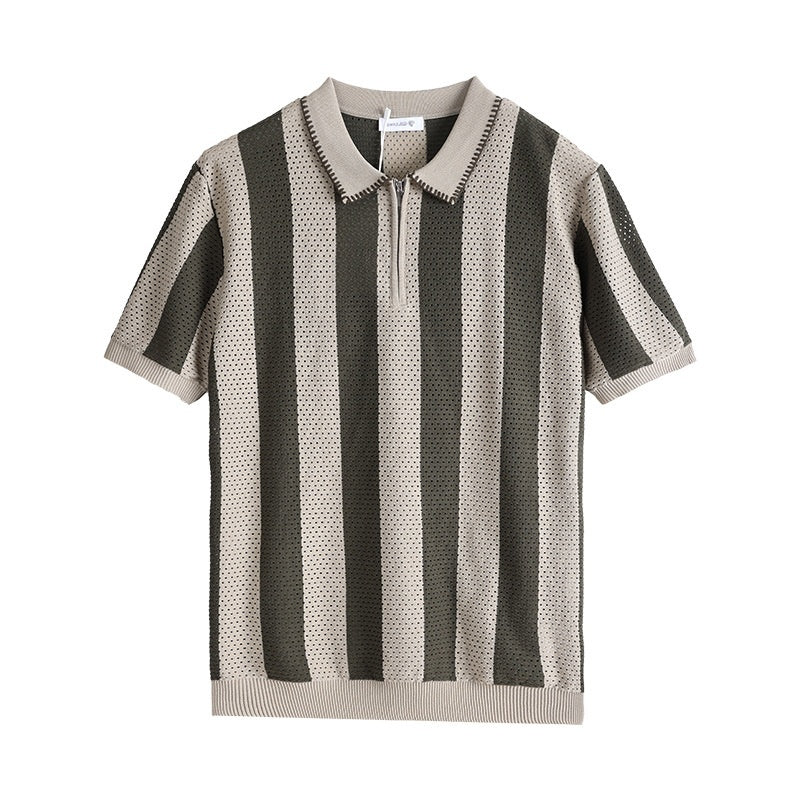 Ice Silk Sweater Short Sleeve Summer Men's