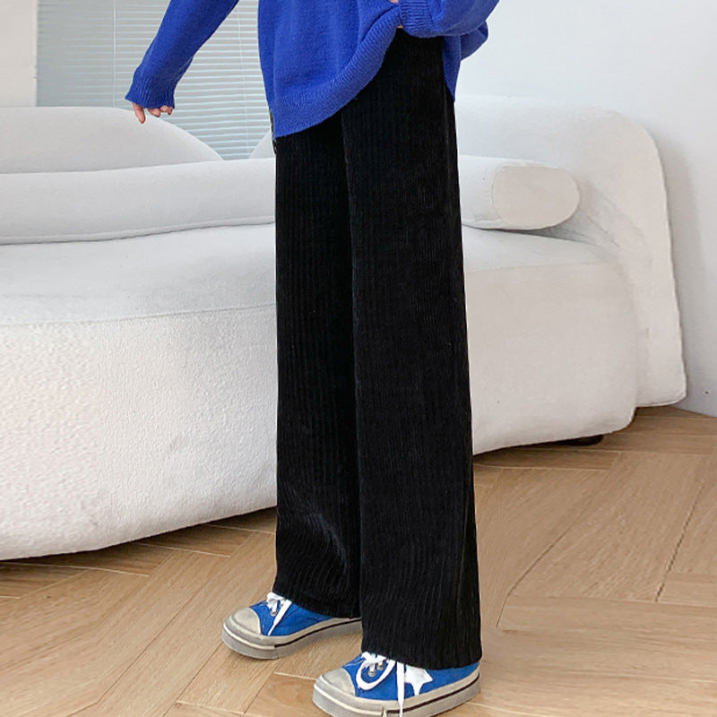 Casual Loose Trousers Drape Floor Mopping Pants